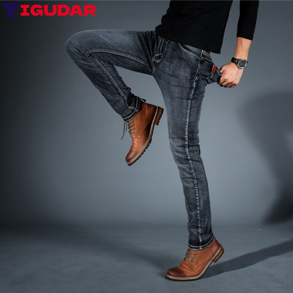 Streetwear Brand Jeans - ファッションミニマリストストレッチジーンズメンズスキニー2025新作ブランドカジュアルパンツペンシルスプリング服ストリートウェアy2kパンツジーンズ