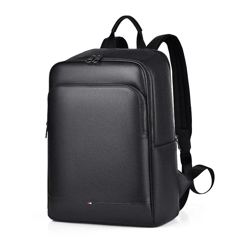 Streetwear Brand Backpack - 2025 新しい高級ブランド本物の本革メンズバックパック韓国学生バックパック少年高級 15.6 インチコンピュータラップトップバッグ