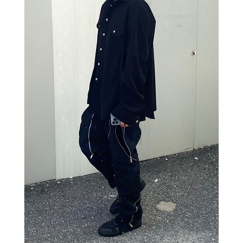 Streetwear Brand Niche - アンダーマイカー VIBE ニッチストリートウェアブランド アメリカンスタイル カジュアル 多ポケットジッパー