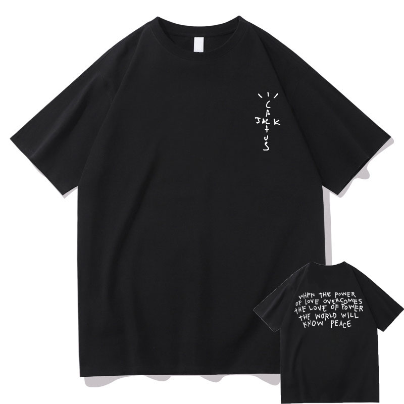 Cactus Jack Tee - 新しいサボテンジャックグラフィック Tシャツ男性女性ファッションルーズ Tシャツメンズヒップホップトレンド Tシャツ半袖