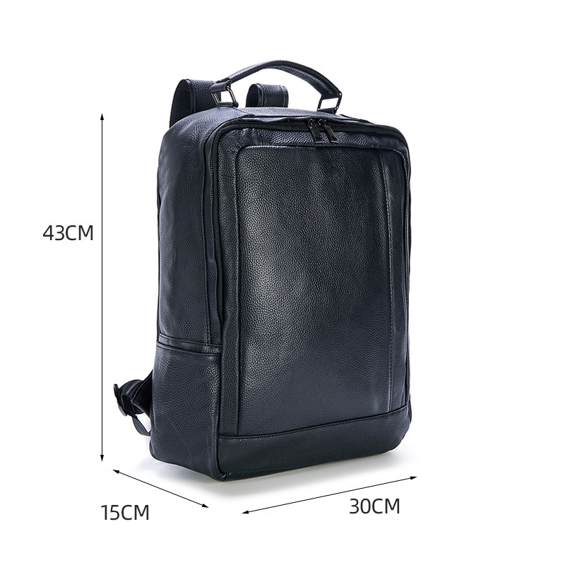 Streetwear Brand Backpack - 2027 新ブランド本革メンズバックパックファッション本物の天然皮革学生バックパック少年高級ビジネスラップトップスクールバッグ