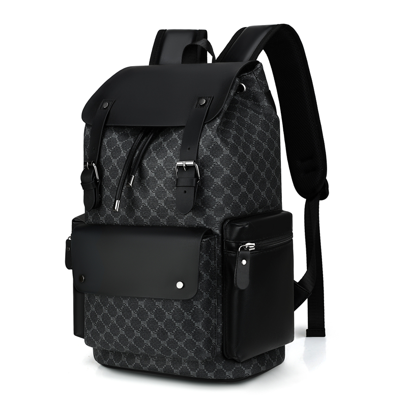 Streetwear Brand Backpack - 花柄バックパック男性高級ブランドデザインメンズバックパック大容量旅行バックパックファッションラップトップバッグスクールバッグ 백팩
