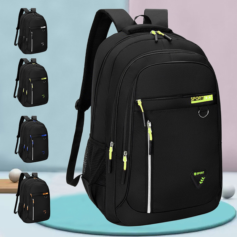 Streetwear Brand Backpack - 様々なポケットを備えた男女兼用のニュートラルブランドの多層バックパック。出張に適しています。ナイロン素材で作られています。