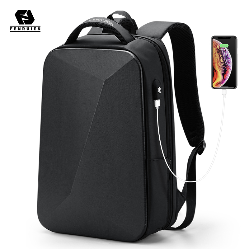 Streetwear Brand Backpack - Fenruien ブランドのラップトップバックパック盗難防止防水スクールバックパック USB 充電男性ビジネストラベルバッグバックパック新デザイン