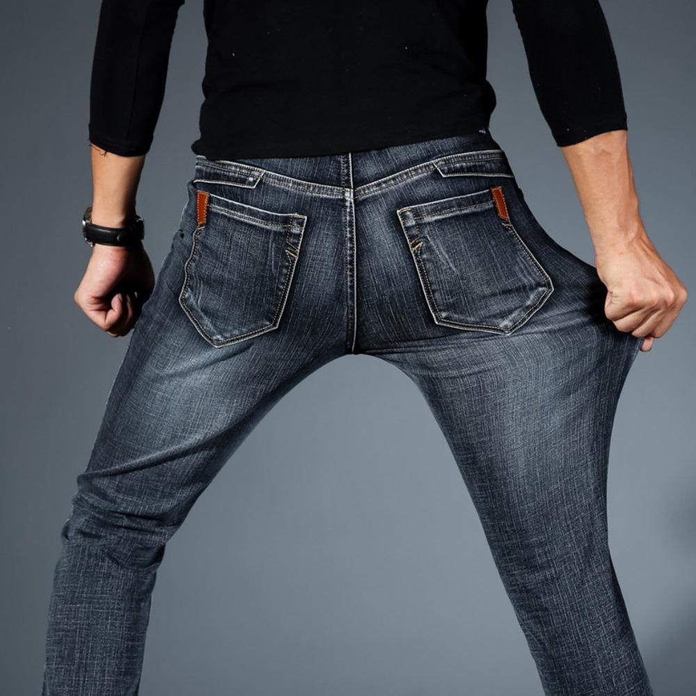 ファッションミニマリストストレッチジーンズメンズスキニー20 - Streetwear Brand Jeans のレビューと価格