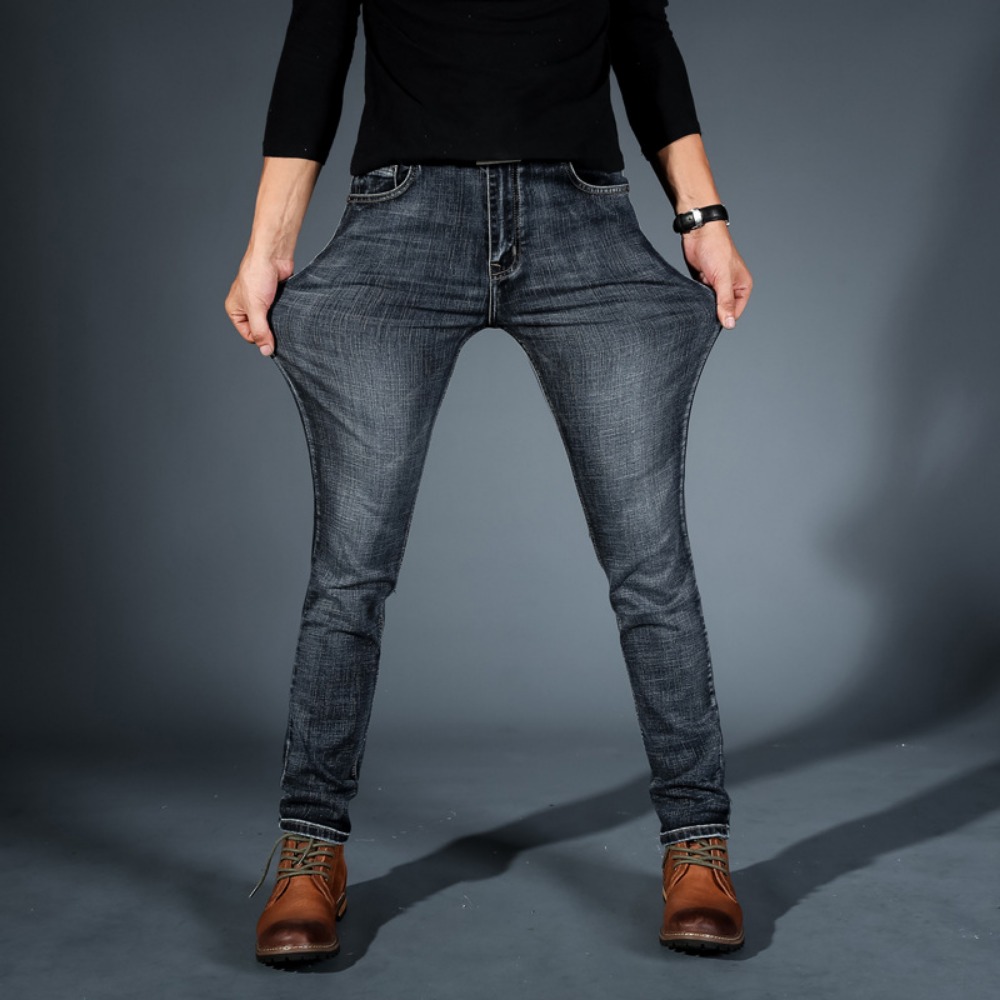 ファッションミニマリストストレッチジーンズメンズスキニー20 - Streetwear Brand Jeans のレビューと価格