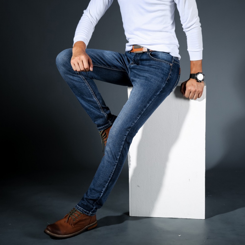 ファッションミニマリストストレッチジーンズメンズスキニー20 - Streetwear Brand Jeans のレビューと価格