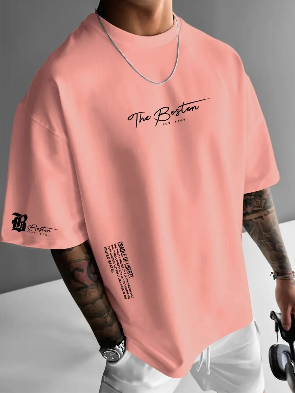最新の高級メンズブランド、レタープリントTシャツ、100%純 - Streetwear Brand Marketing のレビューと価格