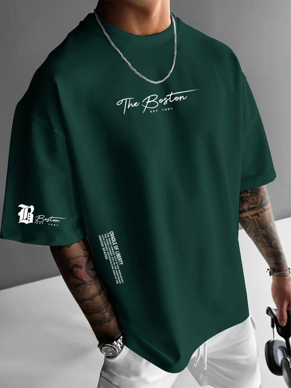最新の高級メンズブランド、レタープリントTシャツ、100%純 - Streetwear Brand Marketing のレビューと価格