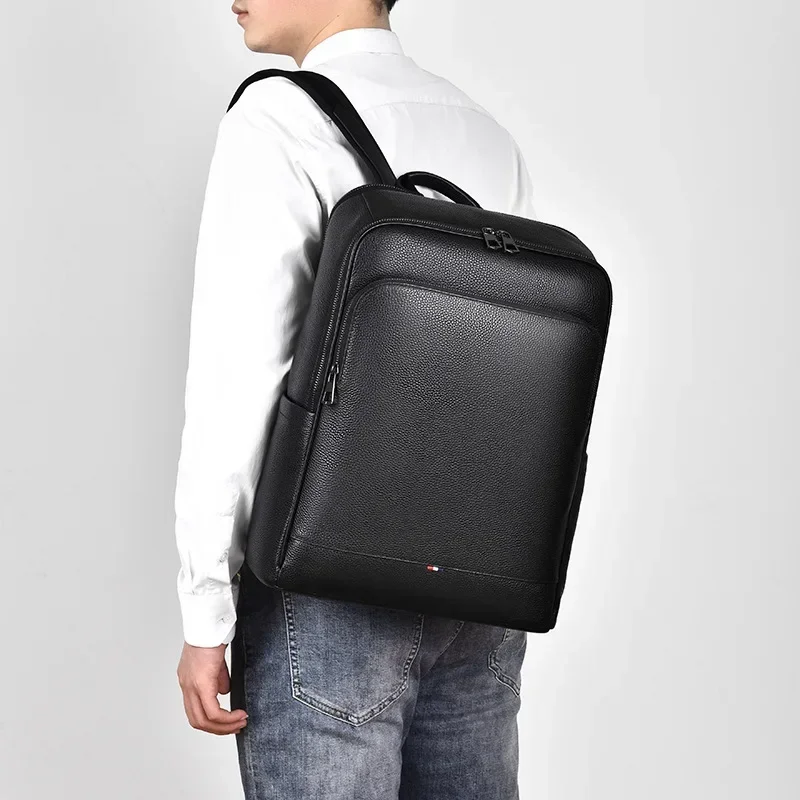 2025 新しい高級ブランド本物の本革メンズバックパック韓国 - Streetwear Brand Backpack のレビューと価格