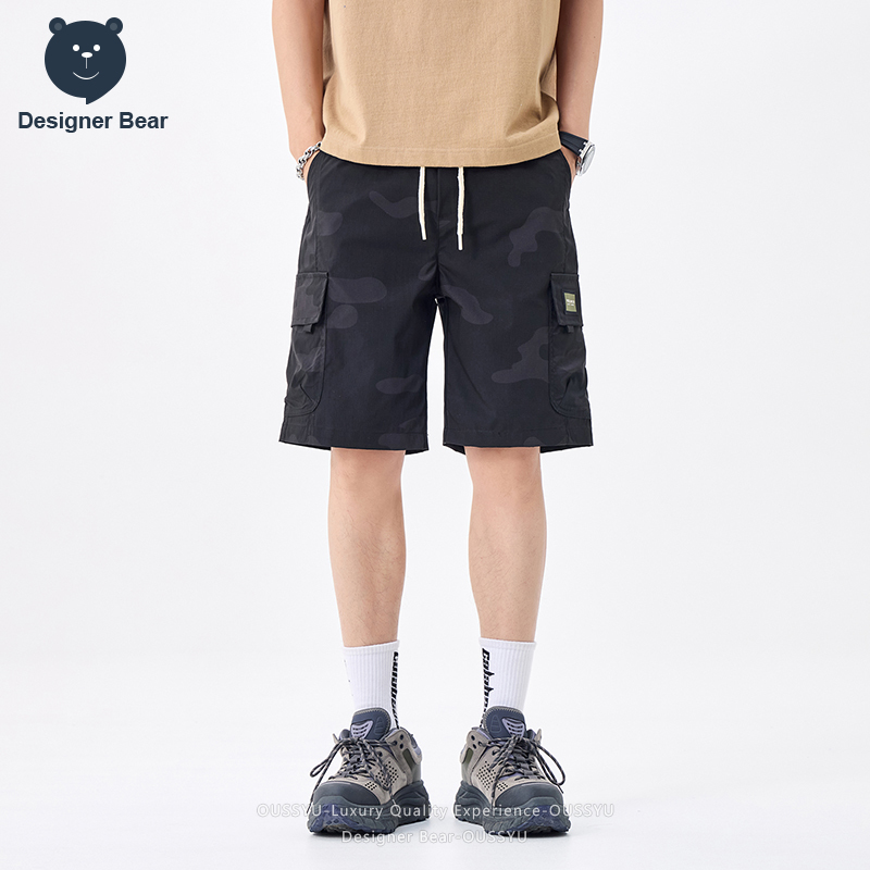 ブランド服夏カーゴ迷彩ショーツ男性マルチポケットだぶだぶの巾 - Streetwear Brands のレビューと価格