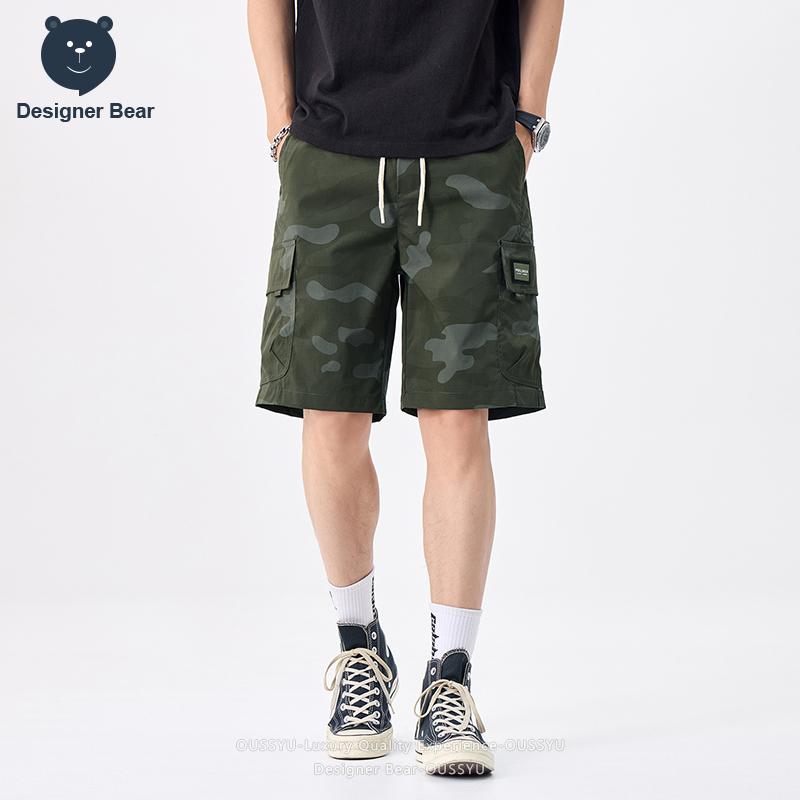 ブランド服夏カーゴ迷彩ショーツ男性マルチポケットだぶだぶの巾 - Streetwear Brands のレビューと価格