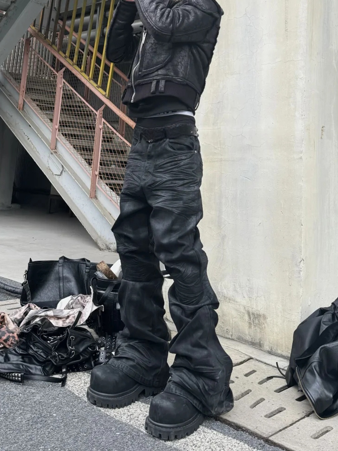 レトロアメリカンハイストリートスリムフィットジーンズメンズト - Streetwear Brand Jeans のレビューと価格