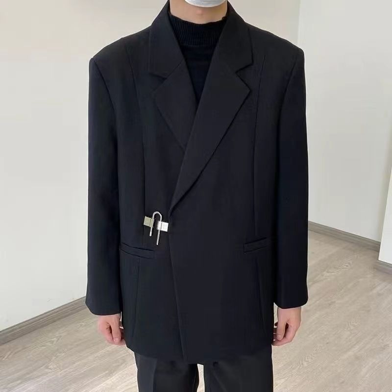 メンズホワイトカジュアルブレザーセット秋デザイナースタイルニ - Streetwear Brand Niche のレビューと価格