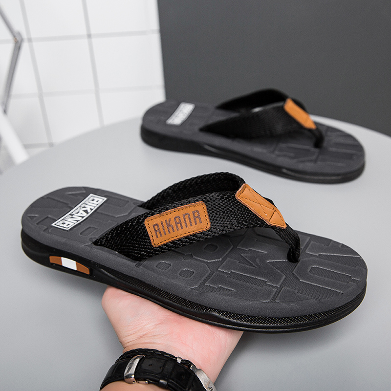 RIKANA トレンディなブランドメンズビーチサンダル夏滑り - Streetwear Brands のレビューと価格