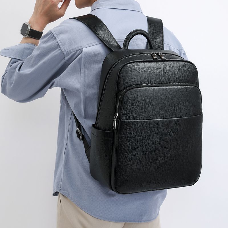 2026 新しい高級ブランド本物の本革メンズソリッドバックパ - Streetwear Brand Backpack のレビューと価格