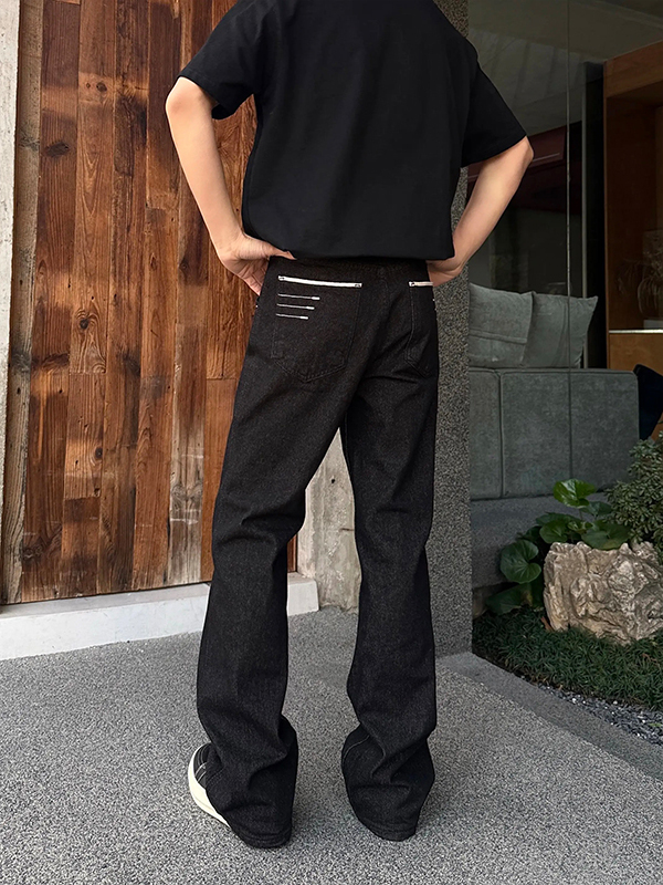 クリーンフィットアメリカンハイストリートスキニーフレアデニム - Streetwear Brand Jeans のレビューと価格