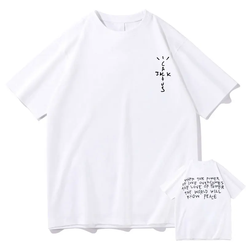 新しいサボテンジャックグラフィック Tシャツ男性女性ファッシ - Cactus Jack Tee のレビューと価格