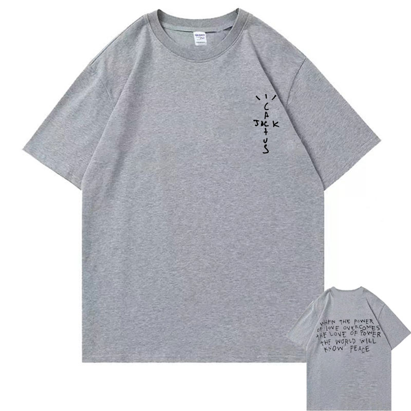 新しいサボテンジャックグラフィック Tシャツ男性女性ファッシ - Cactus Jack Tee のレビューと価格