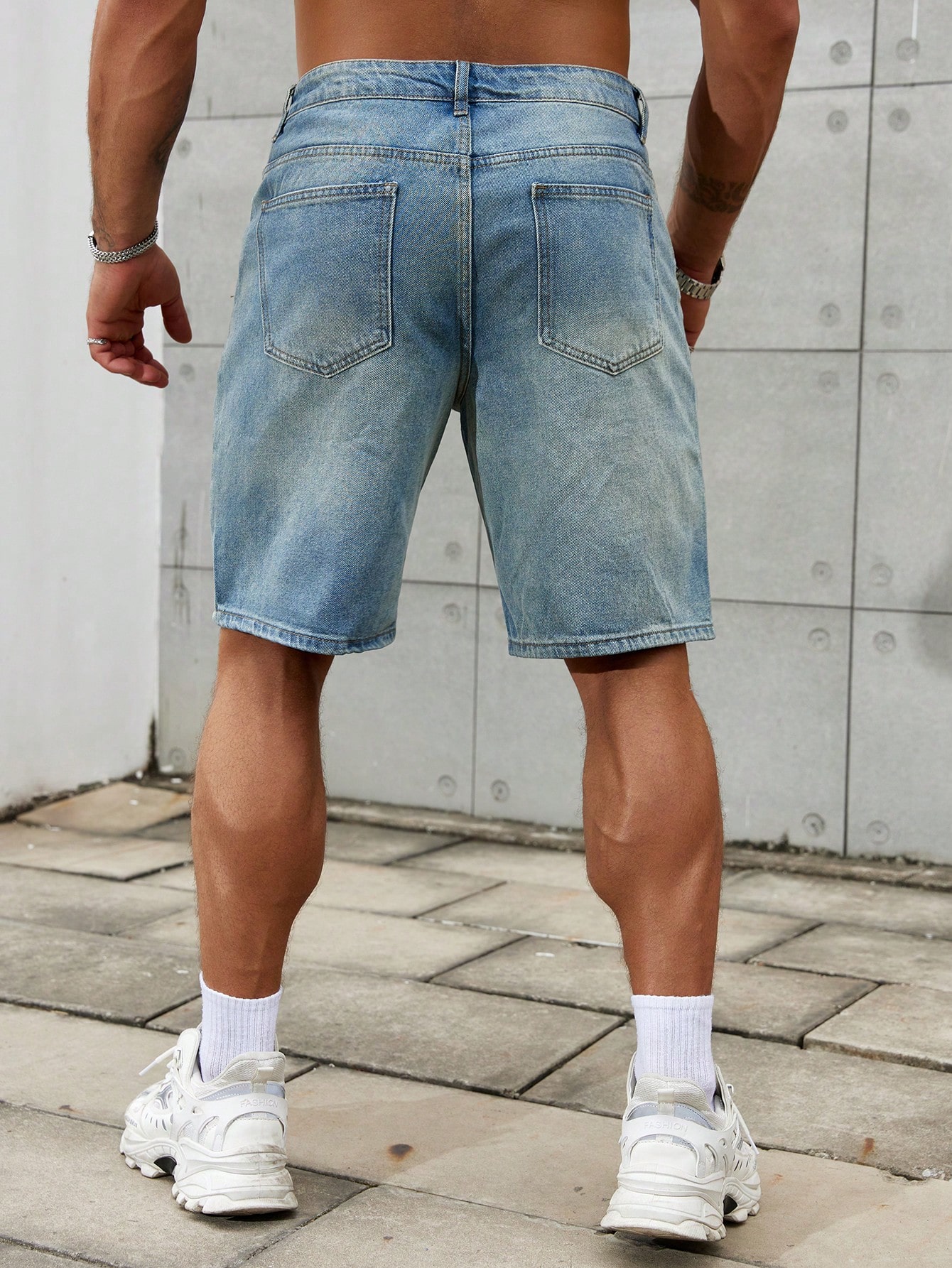 メンズショートジーンズ,メンズストリートウェア,通気性デニム - Streetwear Brand Marketing のレビューと価格
