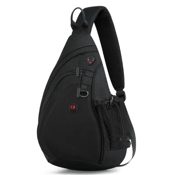 Kaka-男性用usb充電器付き大型チェストバッグ,男性用ク - Streetwear Brand Backpack のレビューと価格
