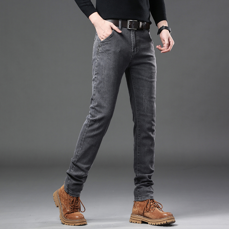 メンズストレッチジーンズ,タイトフィット,韓国スタイル,ブラ - Streetwear Brand Jeans のレビューと価格