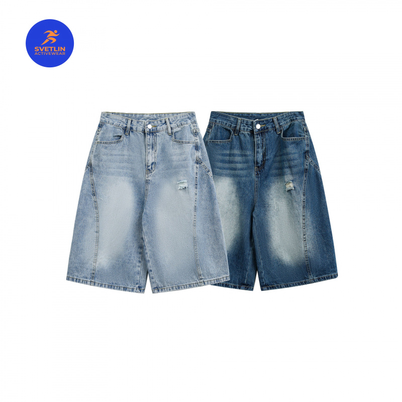 MAQVOB高級品質EU USサイズジーンズショーツストリー - Streetwear Brand Jeans のレビューと価格