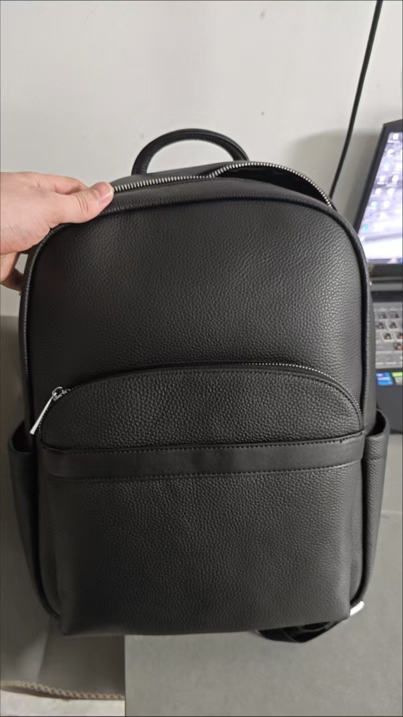新しい高級ブランド本物の牛本革メンズ固体バックパック学生バッ - Streetwear Brand Backpack のレビューと価格