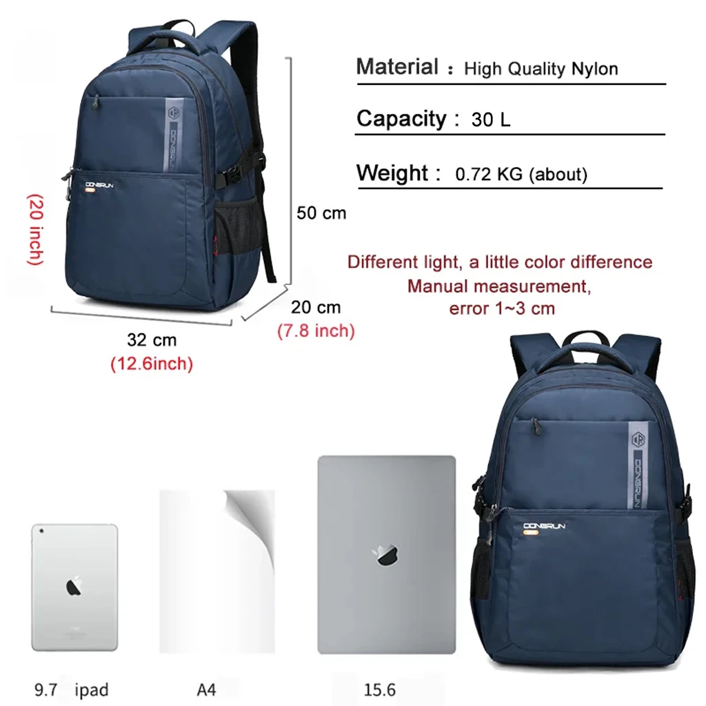 男性と女性のためのナイロンバックパック,ラップトップバックパ - Streetwear Brand Backpack のレビューと価格