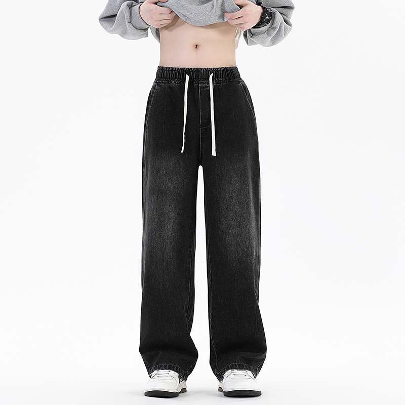春秋の新ストリートウェアルーズジーンズ男性韓国スタイルのファ - Streetwear Brand Jeans のレビューと価格