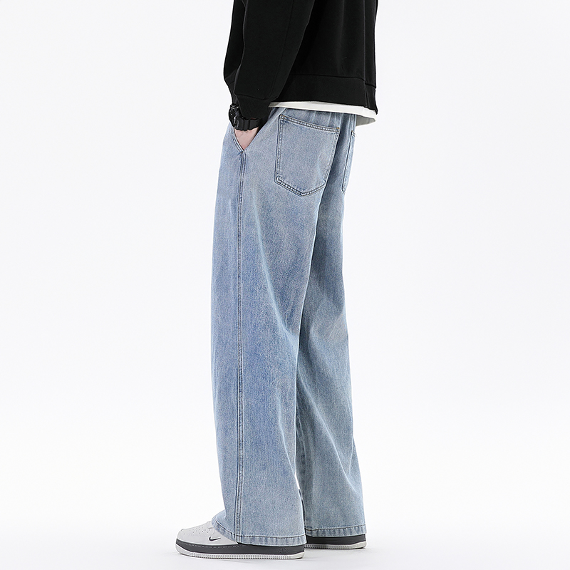 春秋の新ストリートウェアルーズジーンズ男性韓国スタイルのファ - Streetwear Brand Jeans のレビューと価格