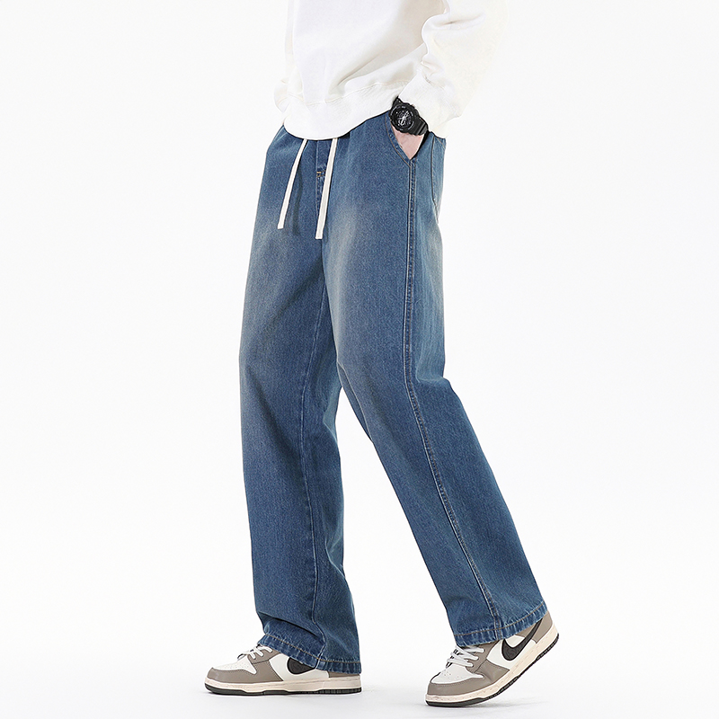 春秋の新ストリートウェアルーズジーンズ男性韓国スタイルのファ - Streetwear Brand Jeans のレビューと価格