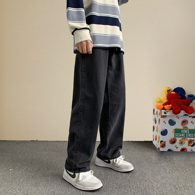 新しいストリートだぶだぶのジーンズ男性韓国のファッションルー - Streetwear Brand Jeans のレビューと価格