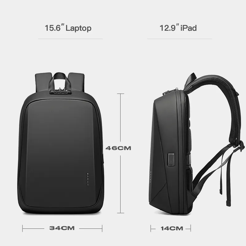 Bange-男性用防水盗難防止ランドセル,ラップトップバック - Streetwear Brand Backpack のレビューと価格