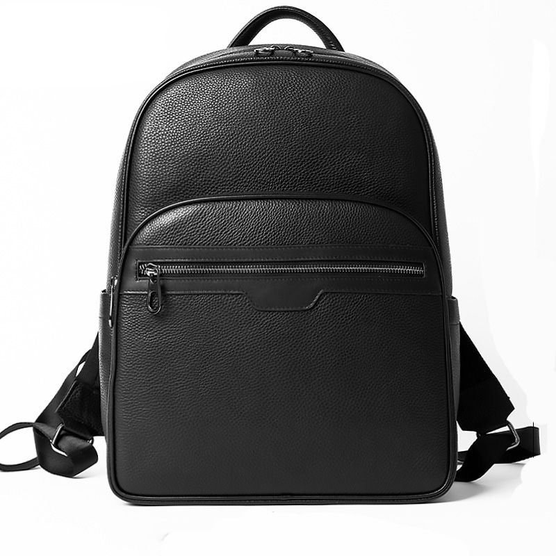 男性用本革バックパック,本物の天然皮革の学生用バックパック, - Streetwear Brand Backpack のレビューと価格