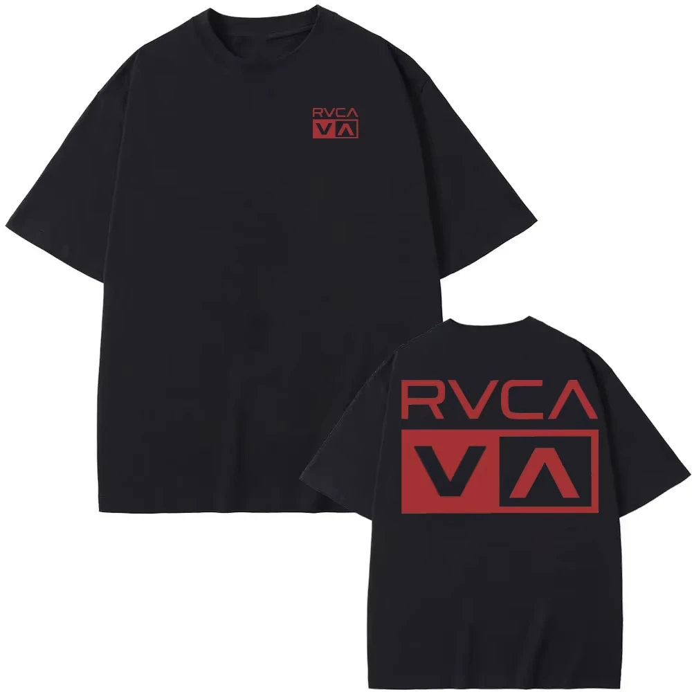 RVCA Tシャツ黒 Tシャツ夏の綿 Tシャツ夏半袖ファッシ - Streetwear Brand Marketing のレビューと価格