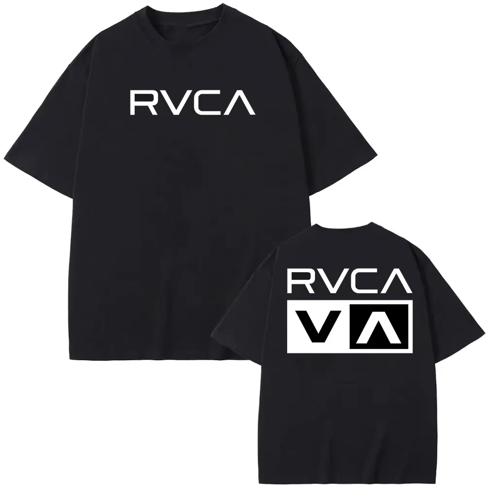 RVCA Tシャツ黒 Tシャツ夏の綿 Tシャツ夏半袖ファッシ - Streetwear Brand Marketing のレビューと価格